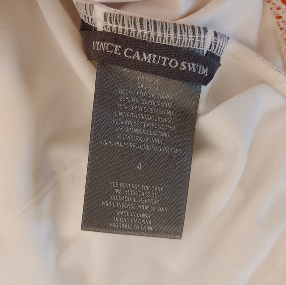 NWT Vince Camuto V-Neck Wrap Tie One Piece Swimsuit - Sailor Stripe V27585 - Picture 9 of 11